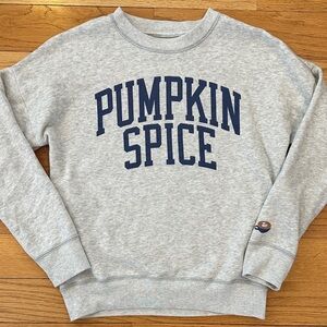 abercrombie kids Pumpkin Spice sweatshirt